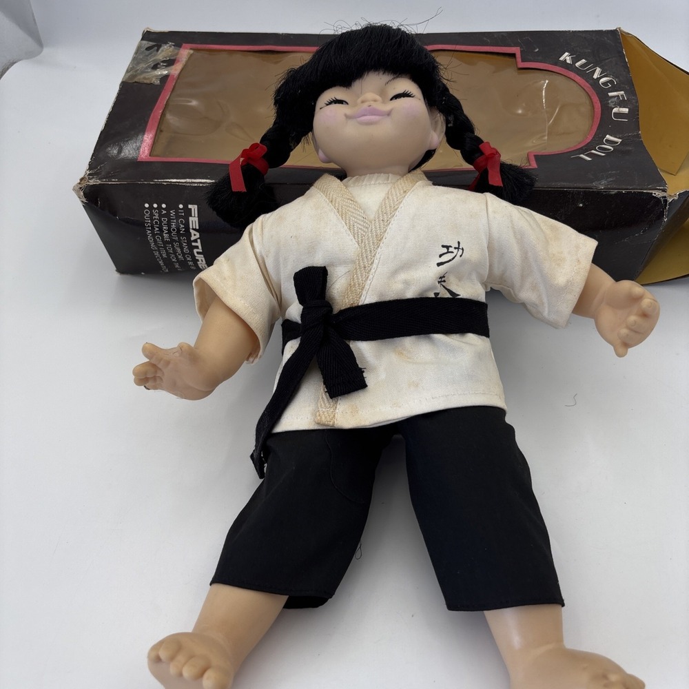 Vintage Asian Kung Fu Doll 14" Tall